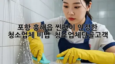 포항 흥해읍 찐팬이 인정한 청소업체 비법 🤫 #청소업체단골고객